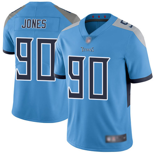 Tennessee Titans Limited Light Blue Men DaQuan Jones Alternate Jersey NFL Football #90 Vapor Untouchable->tennessee titans->NFL Jersey